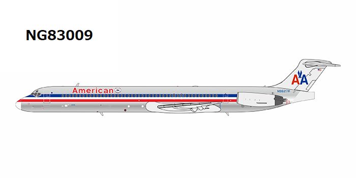 MD-82 アメリカン航空  「with Flag Tulsa Ⅱ sticker」 N9627R 1/400 [NG83009]