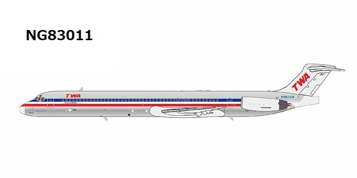 [Pre-order item] MD-83 Trans World Airlines "hybrid" N9615W 1/400 (NG20250114) [NG83011] 