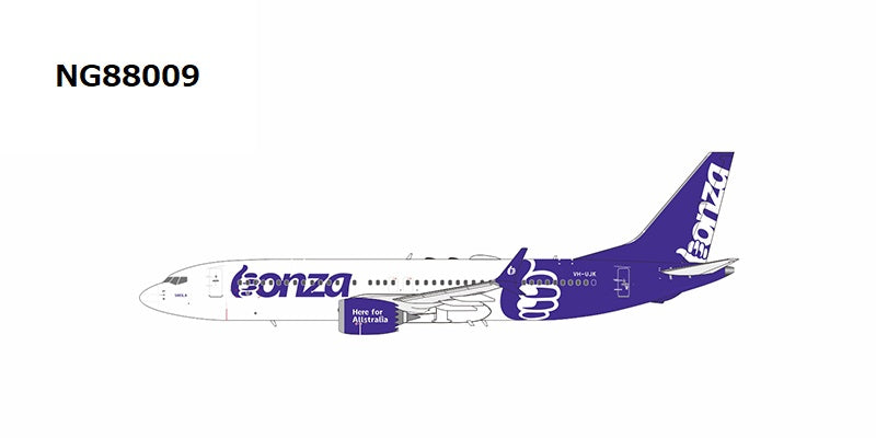 [Pre-order item] 737 MAX 8 Bonza Airlines named "Sheila" VH-UJK 1/400 (NG20230722) [NG88009] 