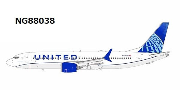 [Pre-order item] B737 MAX8 United Airlines "Blue Evolution colors" N17339 1/400 (NG20241115) [NG88038] 