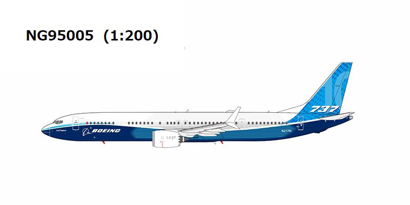 NG Models 【予約商品】B737 MAX10 ボーイングハウスカラー
