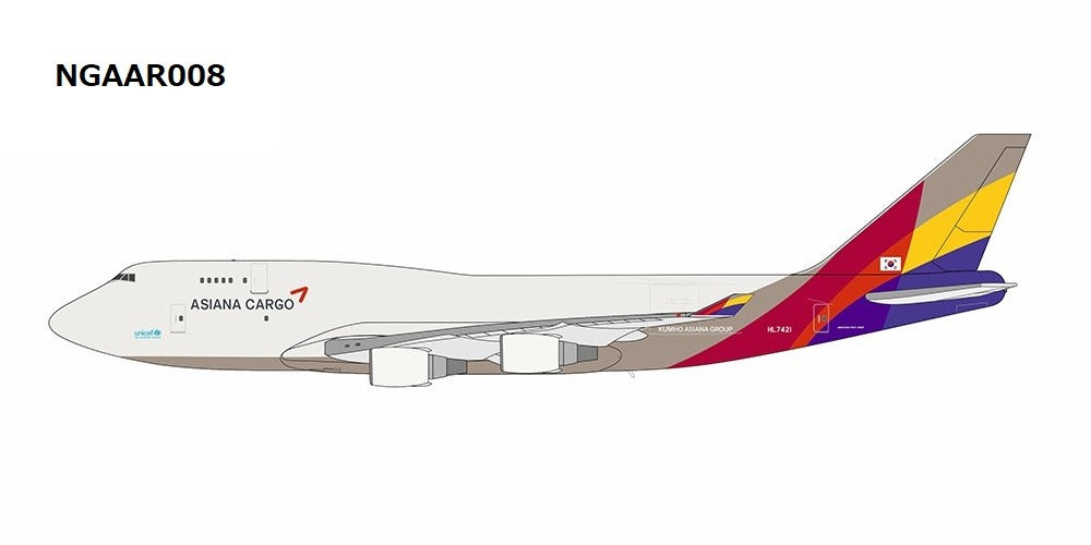 【予約商品】B747-400BDSF アシアナカーゴ HL7421 1/400 (NG20241115) [NGAAR008]