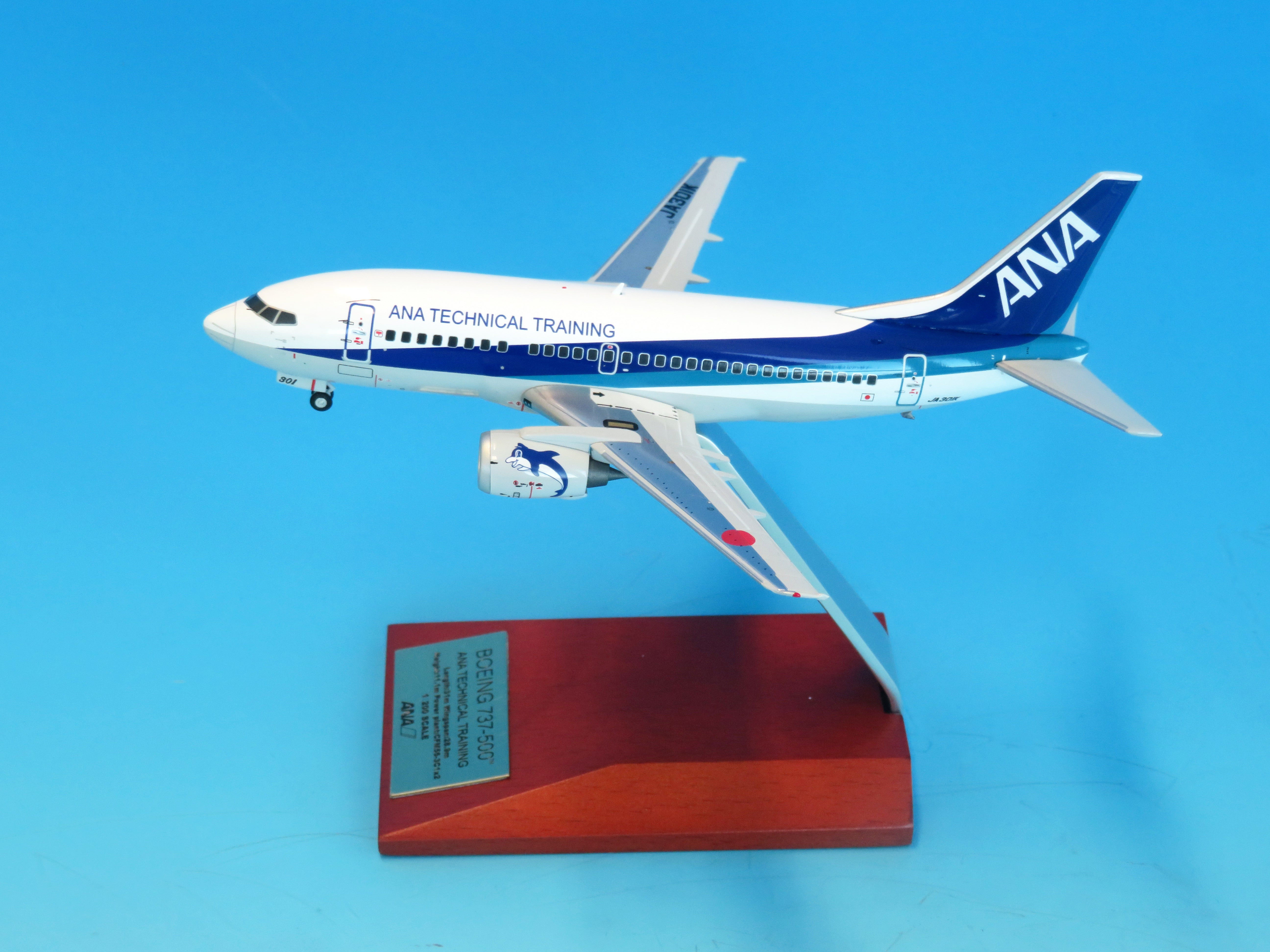 [Pre-order item] 737-500 ANA All Nippon Airways "ANA TECHNICAL TRAINNING" die-cast model (with VHF antenna and gear) JA301K 1/200 (ANA20241112) [NH20240] 