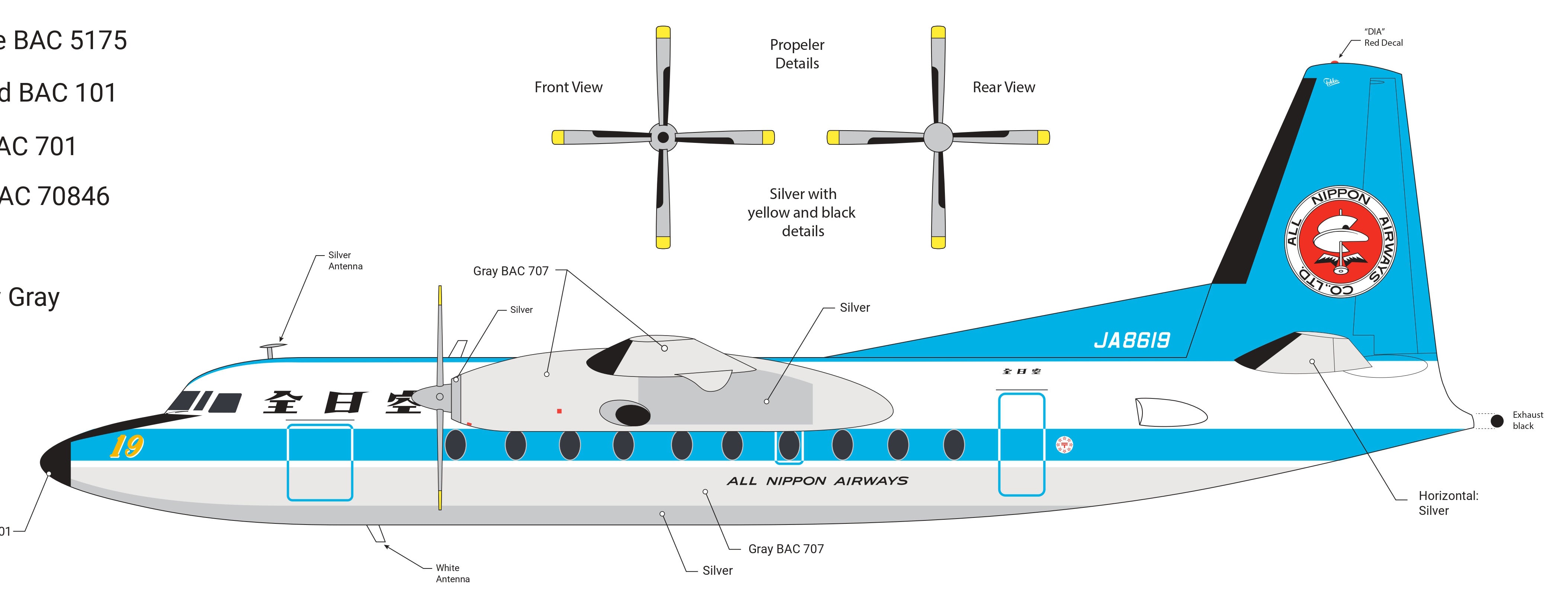 全日空商事 【予約商品】フォッカー F-27フレンドシップ ANA 全日空