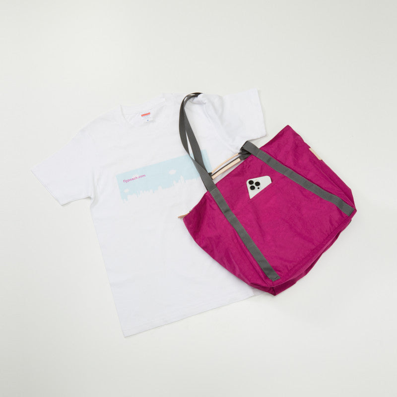 Peach Original Nylon Tote Fuchsia [PA230015]