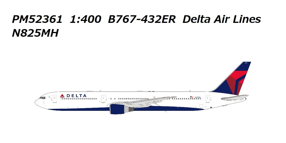 [Pre-order item] 767-432ER Delta Airlines N825MH 1/400 (PM20231202) [PM52361] 