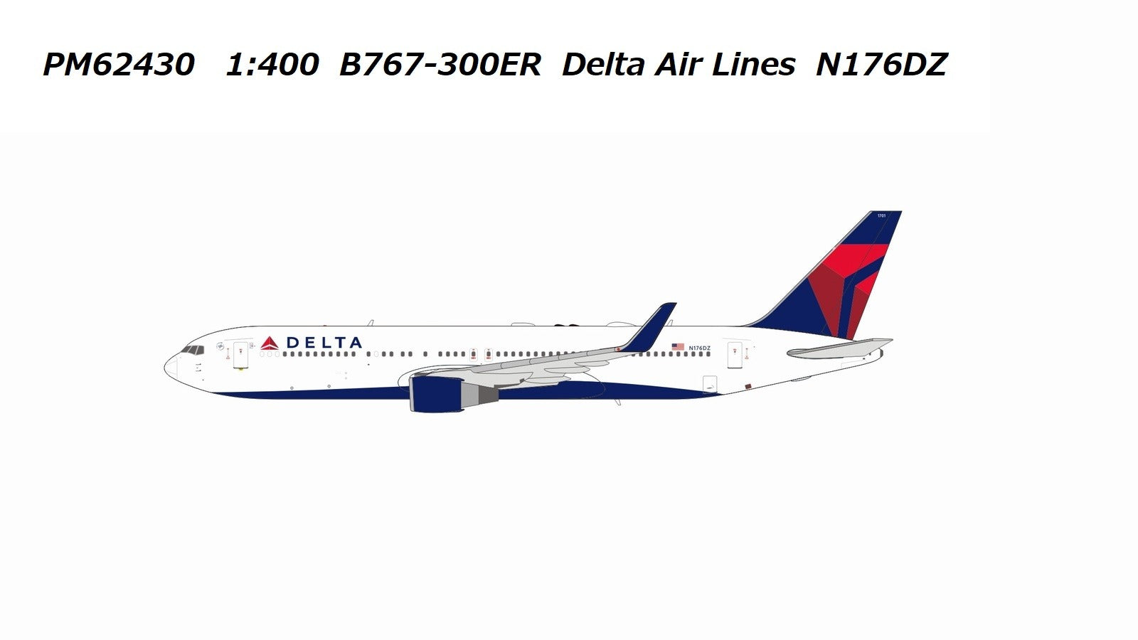 [Pre-order item] B767-300ER Delta Airlines N176DZ 1/400 (PM20241125) [PM62430] 