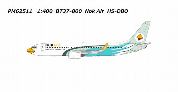 【予約商品】B737-800 ノックエア HS-DBO 1/400 (PM20250509) [PM62511]