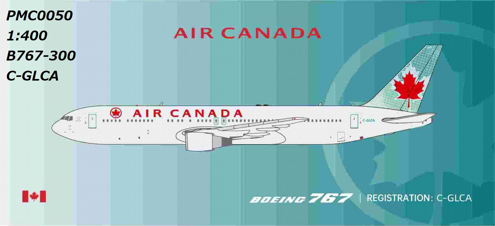※予約受付終了【予約商品】B767-300 エア・カナダ C-GLCA 1/400 (PM20251202) [PMC0050]