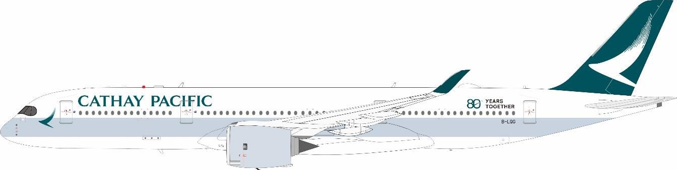 【予約商品】A350-900 キャセイパシフィック航空 「80 Years together」 B-LQG 1/200 (IF20260515)［WB-A350-9-025L］