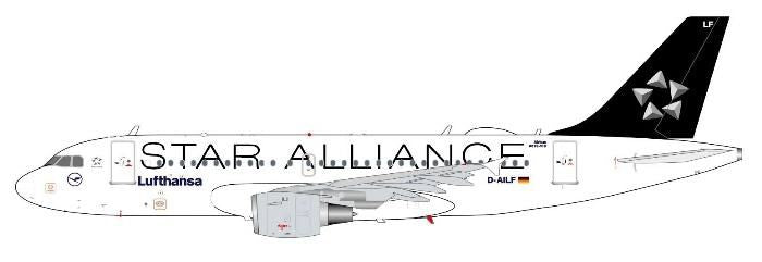 【予約商品】A319 ルフトハンザ航空 「Star Alliance」 D-AILF 1/200 (JC20260626)［XX20609］