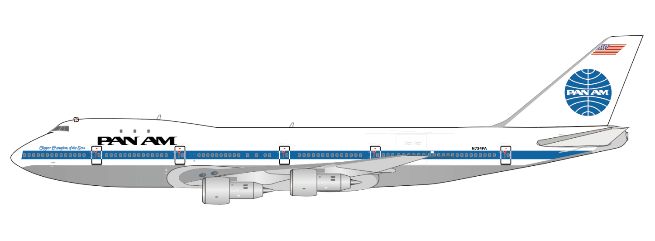 747-100 パンアメリカン航空 「Clipper Champion of the Seas」 ※ポリッシュ仕上げ N734PA 1/400 [XX40365]