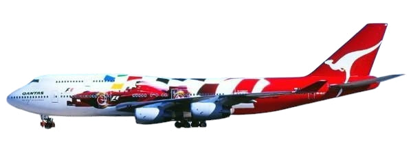 【予約商品】747-400 カンタス航空 「Formula 1」 ※フラップダウンモデル  VH-OJC 1/400  (JC20250516) [XX40715A]