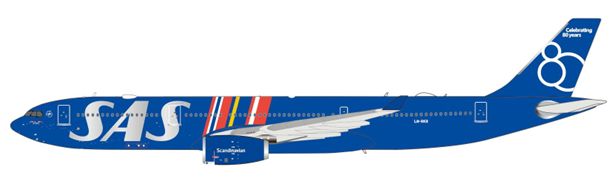 【予約商品】A330-300 スカンジナビア航空 「Celebrating 80 Years」 LN-RKR 1/400 (JC20260427) ［XX40882］