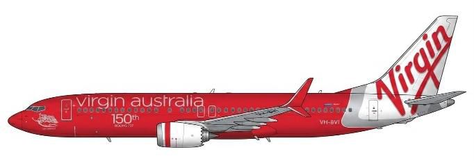 【予約商品】737 MAX8 ヴァージン・オーストラリア 「150th 737」 VH-8VI 1/400 (JC20260626)［XX40899］