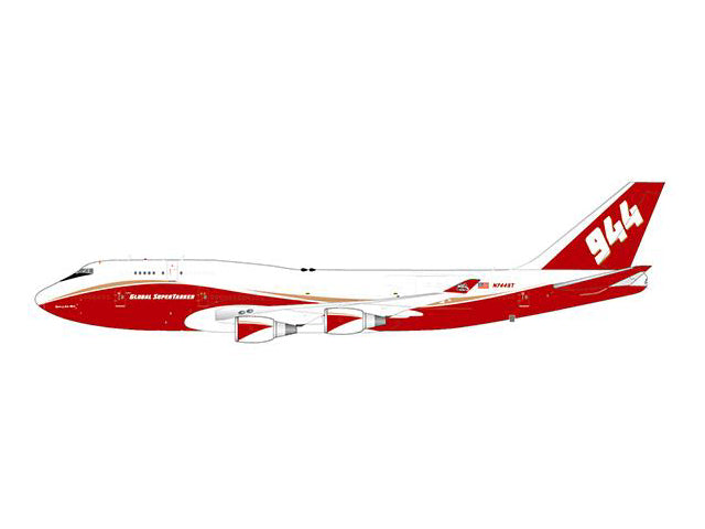 747-400BCF (modified cargo type) Global Supertanker Services Forest Fire Aerial Firefighting Vehicle N744ST 1/400 [XX4910]