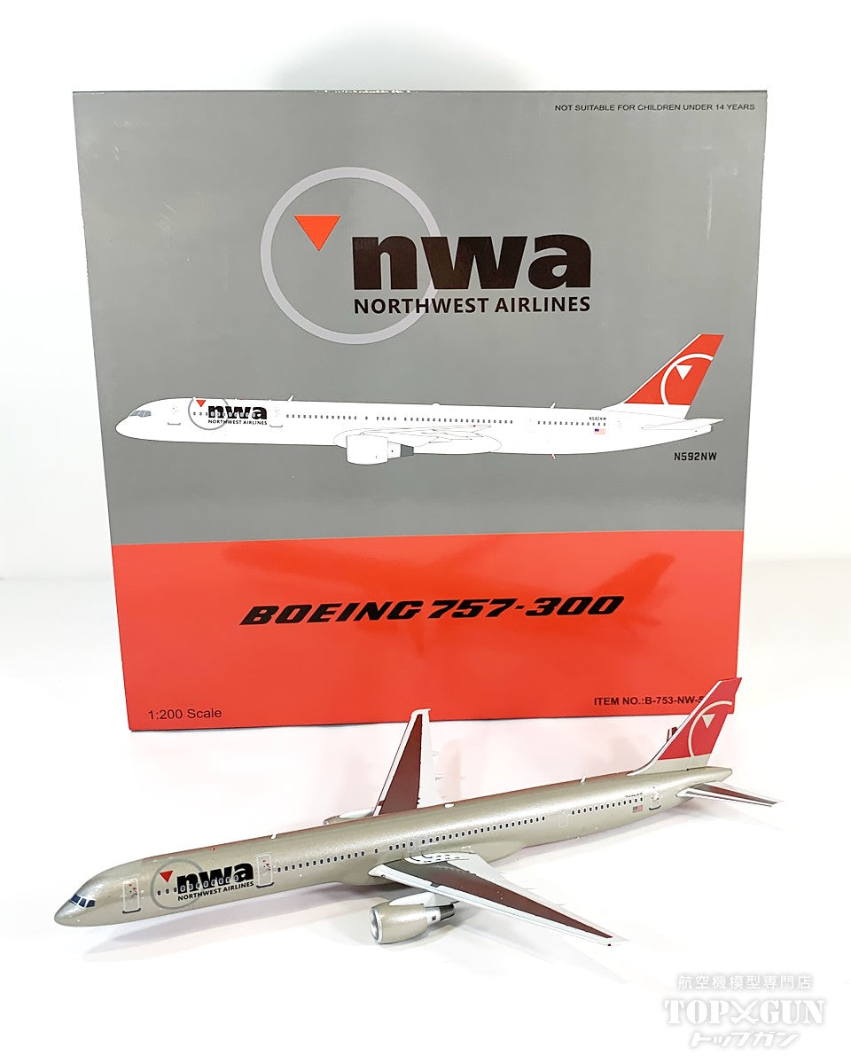 B757-300 ノースウエスト航空 N592NW 1/200 [B-753-NW-592]