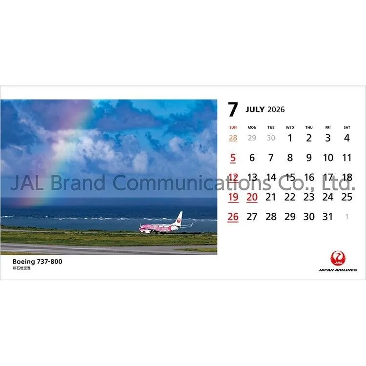 JAL FLEET / フリート カレンダー 2026年 卓上判(日本語版) 日本航空 [BCAL215]