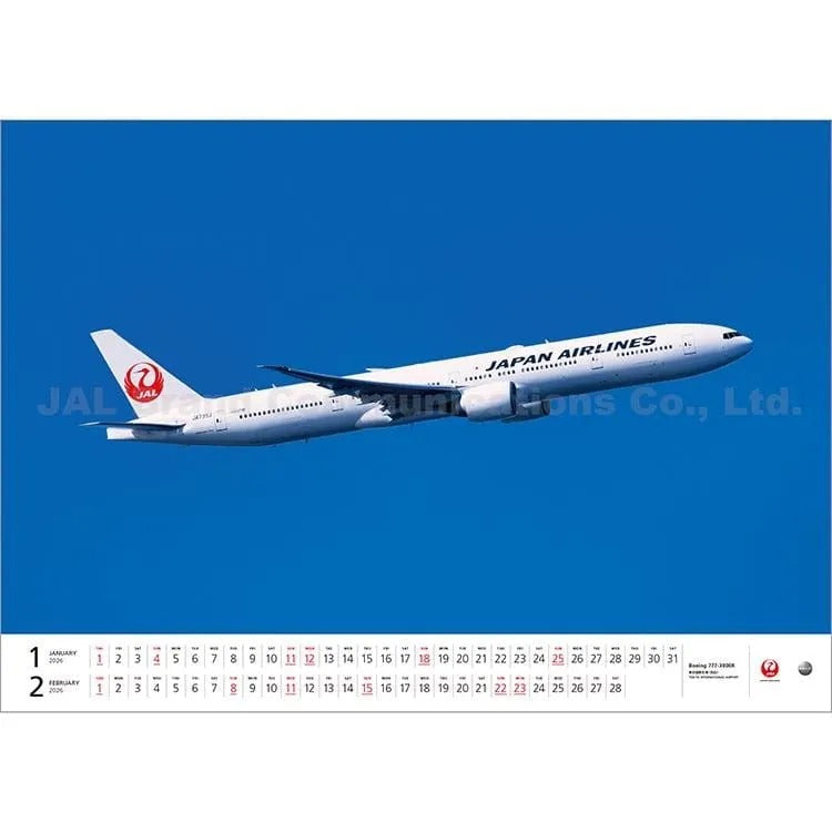 JAL FLEET / フリート カレンダー 2026年 壁掛 大型判(日本語版) 日本航空 [BCAL216]