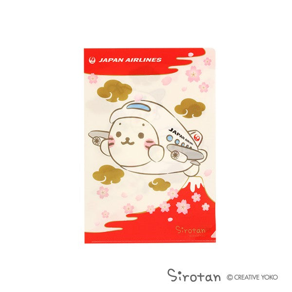 JAL Shirotan Clear File New Airplane Red [BCB1178]