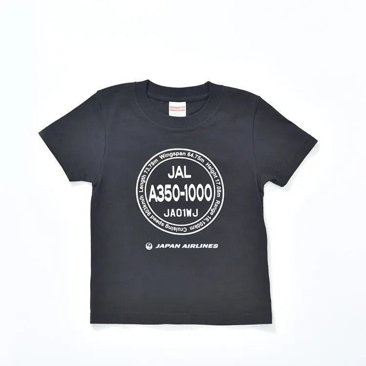 JAL Original A350-1000 Kids T-shirt Black Size 110 [BJB35109]