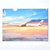 JAL A350-1000 JA01WJ クリアファイル ディープレッド [BJB35120]
