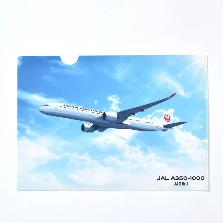 JAL A350-1000 JA01WJ クリアファイル ホワイト [BJB35123]
