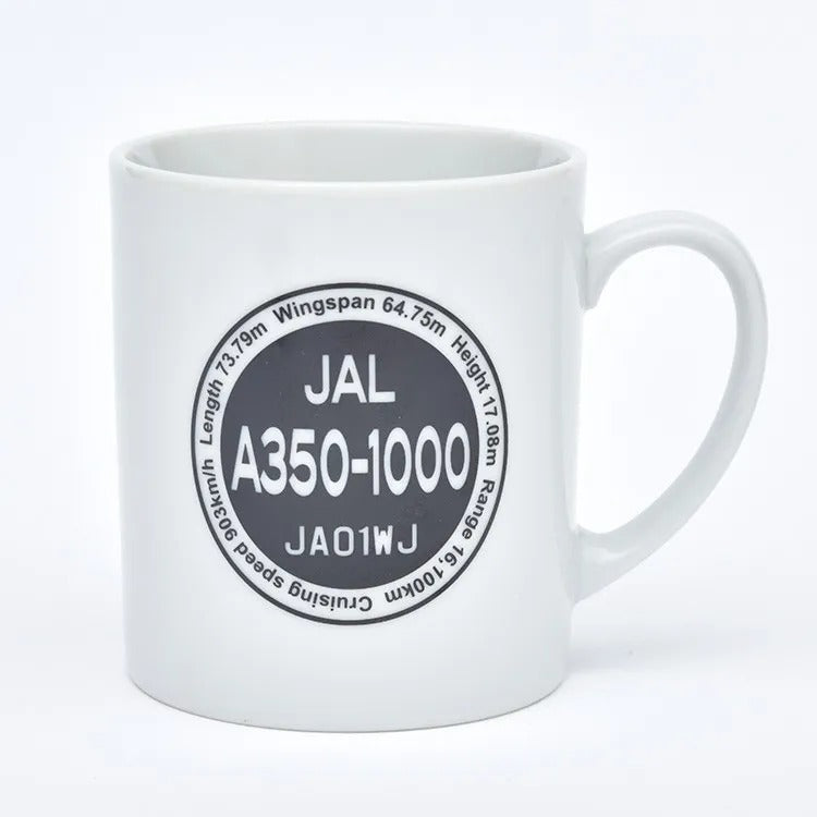 JAL A350-1000 JA01WJ Mug Black [BJB35126]