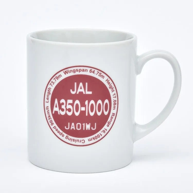 JAL A350-1000 JA01WJ マグカップ ディープレッド [BJB35127]