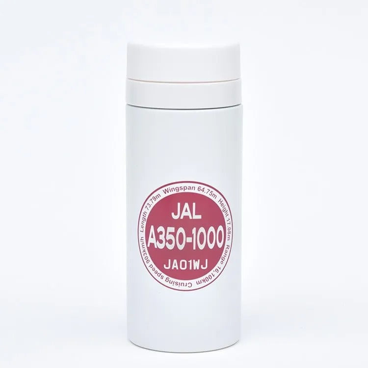 JAL A350-1000 JA01WJ Stainless Steel Bottle Deep Red [BJB35129]