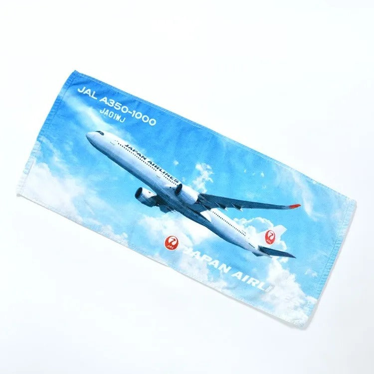 JAL A350-1000 JA01WJ Face Towel White [BJB35145]