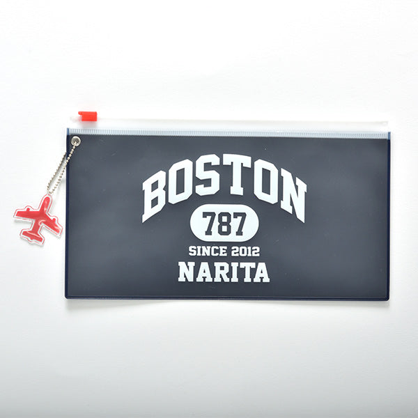 JAL Original 787 Vinyl Pouch Set Navy [BJB3524]