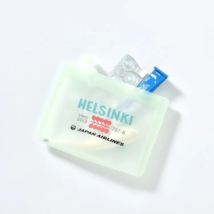 JAL Helsinki Silicone Bag M White [BJB3849]