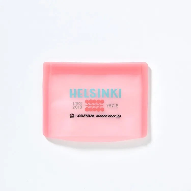 JAL Helsinki Silicone Bag M Red [BJB3850]