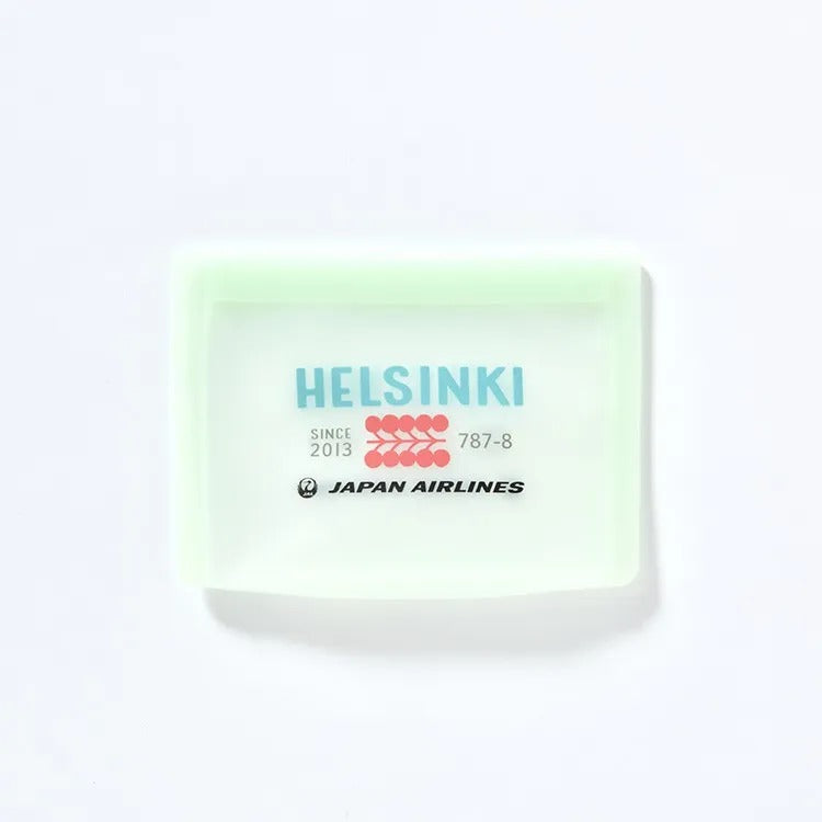 JAL Helsinki Silicone Bag M Green [BJB3851]