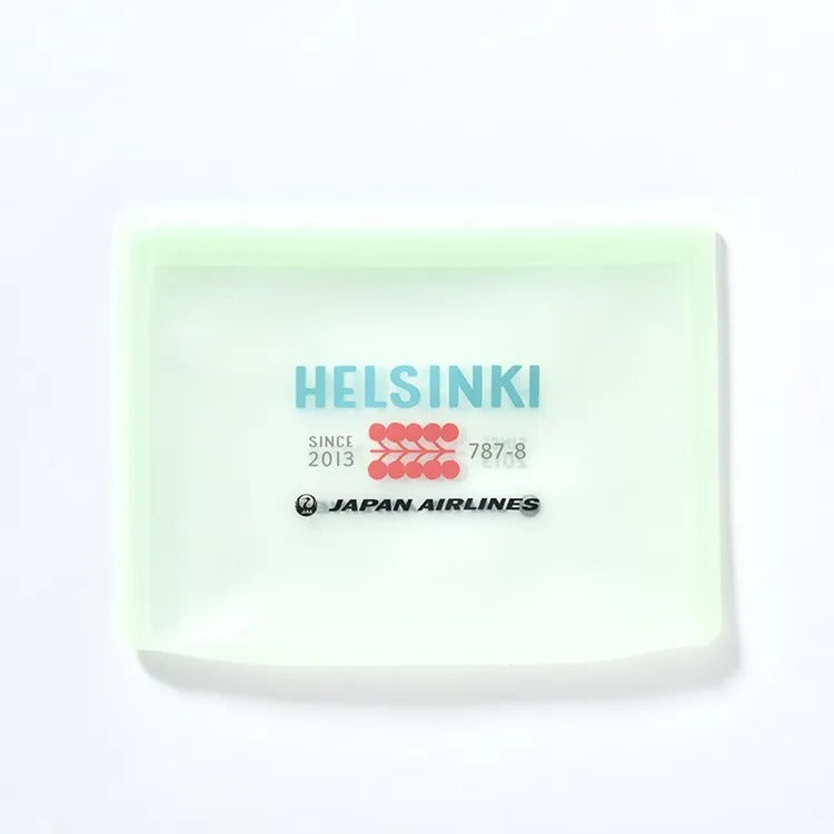 JAL Helsinki Silicone Bag L Green [BJB3854]