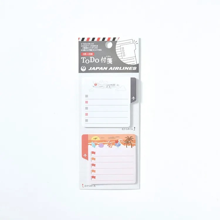 JAL TODO Sticky Notes TRAVEL Black [BJB5518]