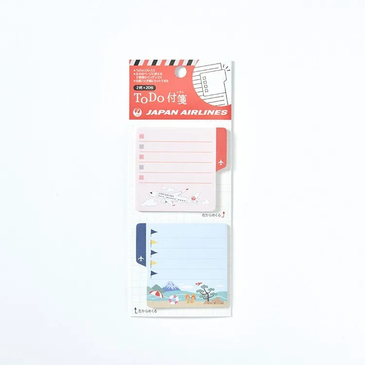 JAL TODO Sticky Notes TRAVEL Red [BJB5519]