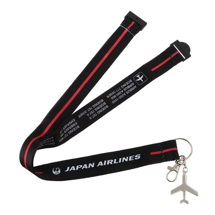 JAL Original Neck Strap FLEET 2 Black [BJB5576]