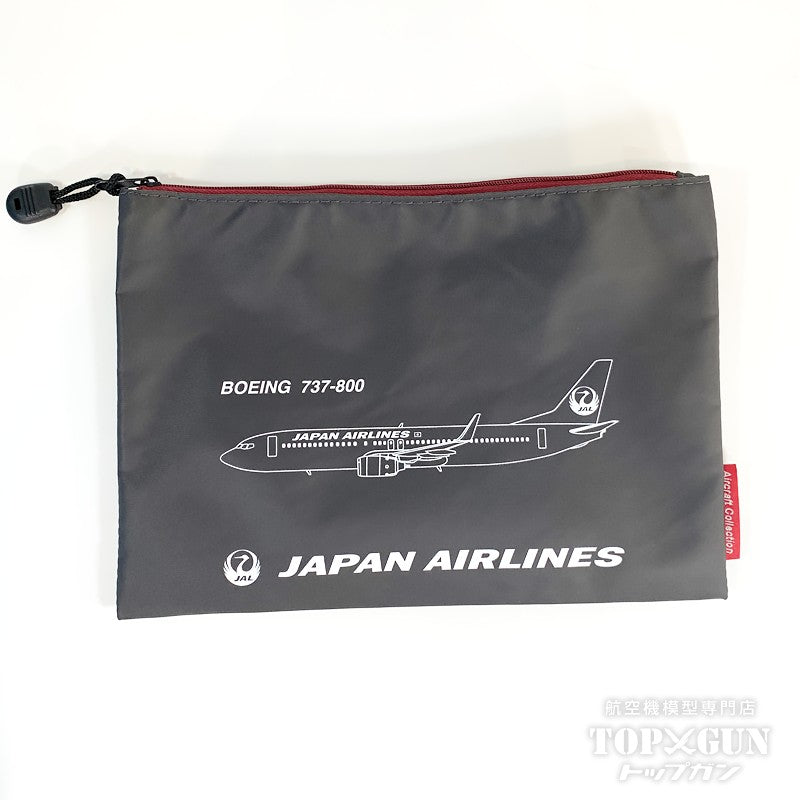 シカゴ.オヘア国際空港　JAL 日本航空 記念品セット JALUX JALオリジナル エアクラフトコレクション 巾着ポーチ3点セット