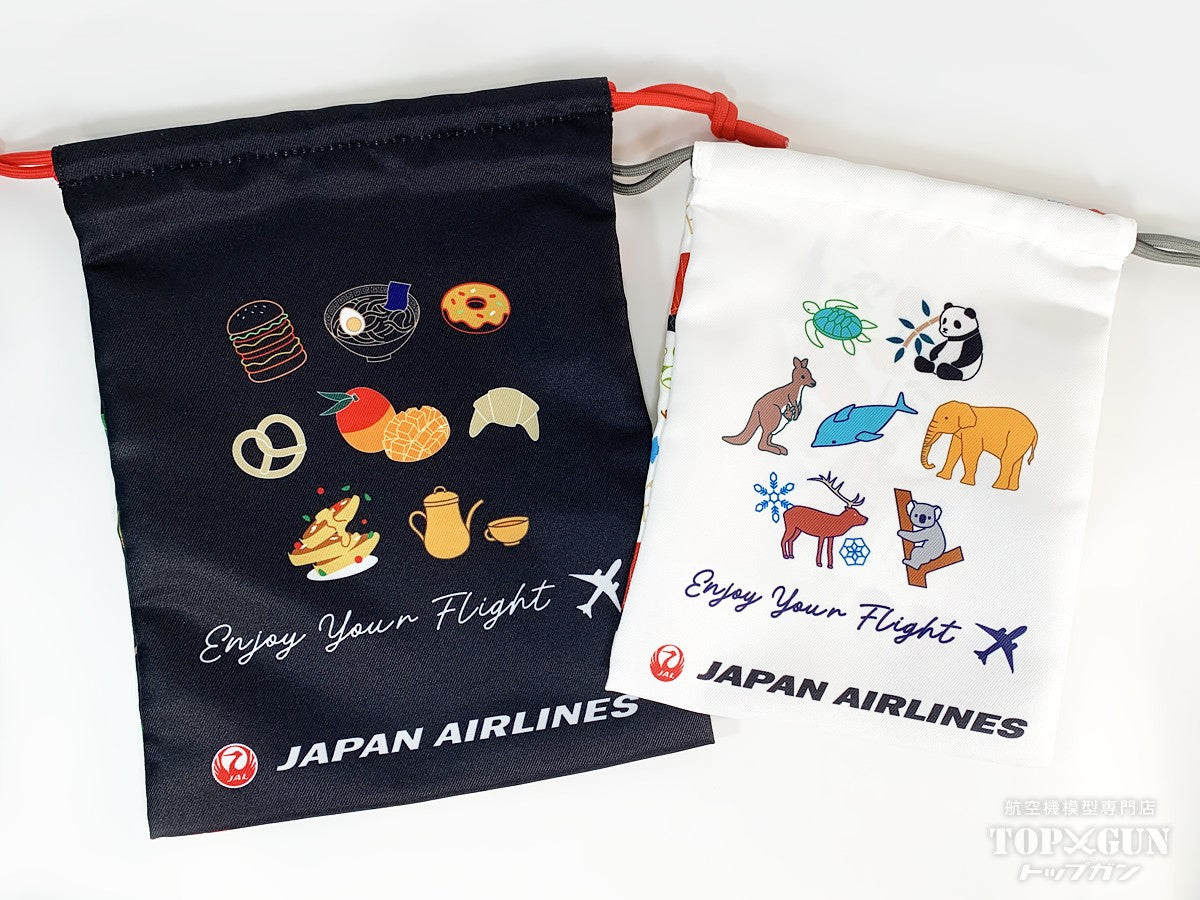 JALオリジナル ワールドトラベル 巾着2枚セット 日本航空 [BJB7090]