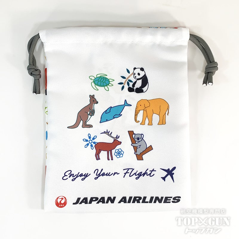 JALオリジナル ワールドトラベル 巾着2枚セット 日本航空 [BJB7090]