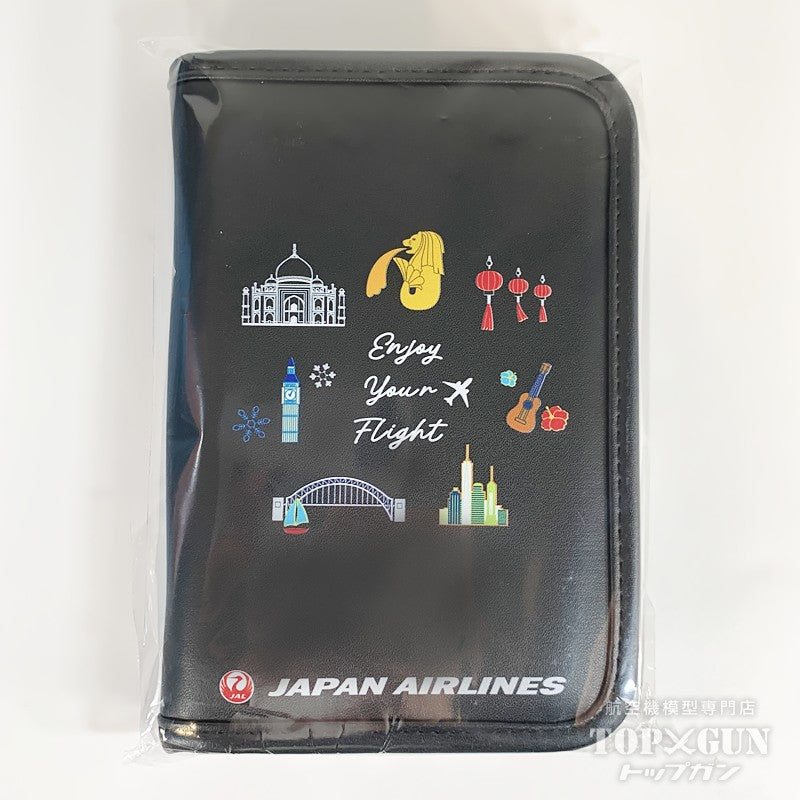JAL パスポートケース　未使用　［匿名便］ JALUX JALオリジナル ワールドトラベル パスポートケース 日本航空