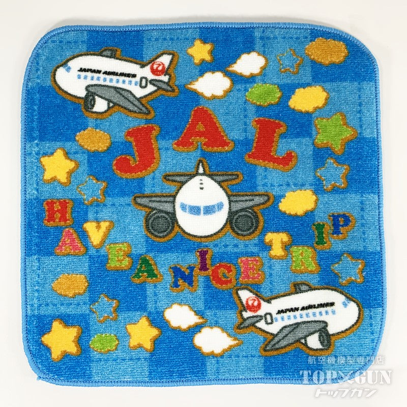 JALUX JALオリジナル ミニタオル ブルー 日本航空 [BJK9100]