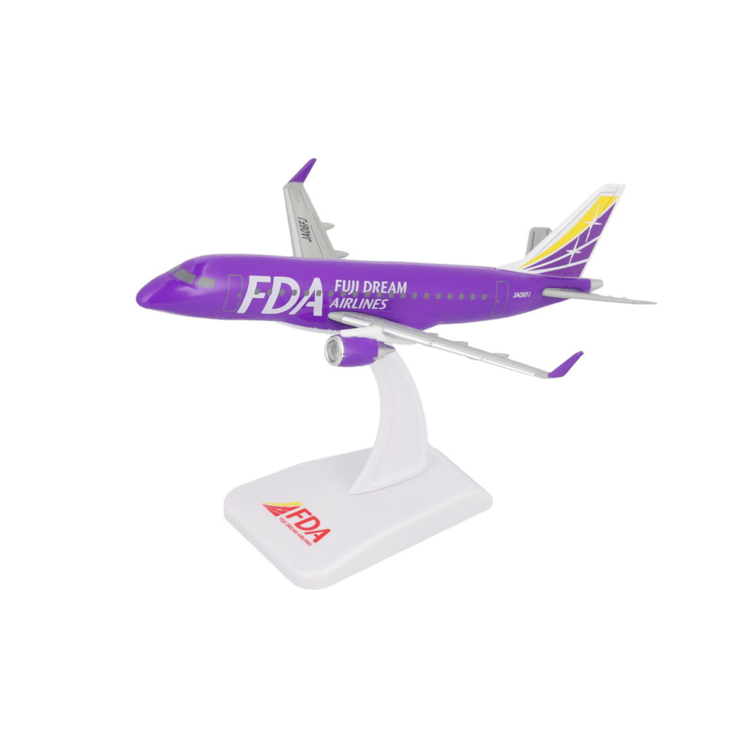 エンブラエル175 フジドリームエアラインズ 紫 JA06FJ プラ製完成品ディスプレイスタンドモデル 1/300 [FDA-JA06FJ]