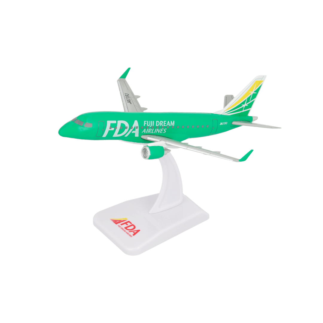 エンブラエル175 フジドリームエアラインズ 緑 JA11FJ プラ製完成品ディスプレイスタンドモデル 1/300 [FDA-JA11FJ]