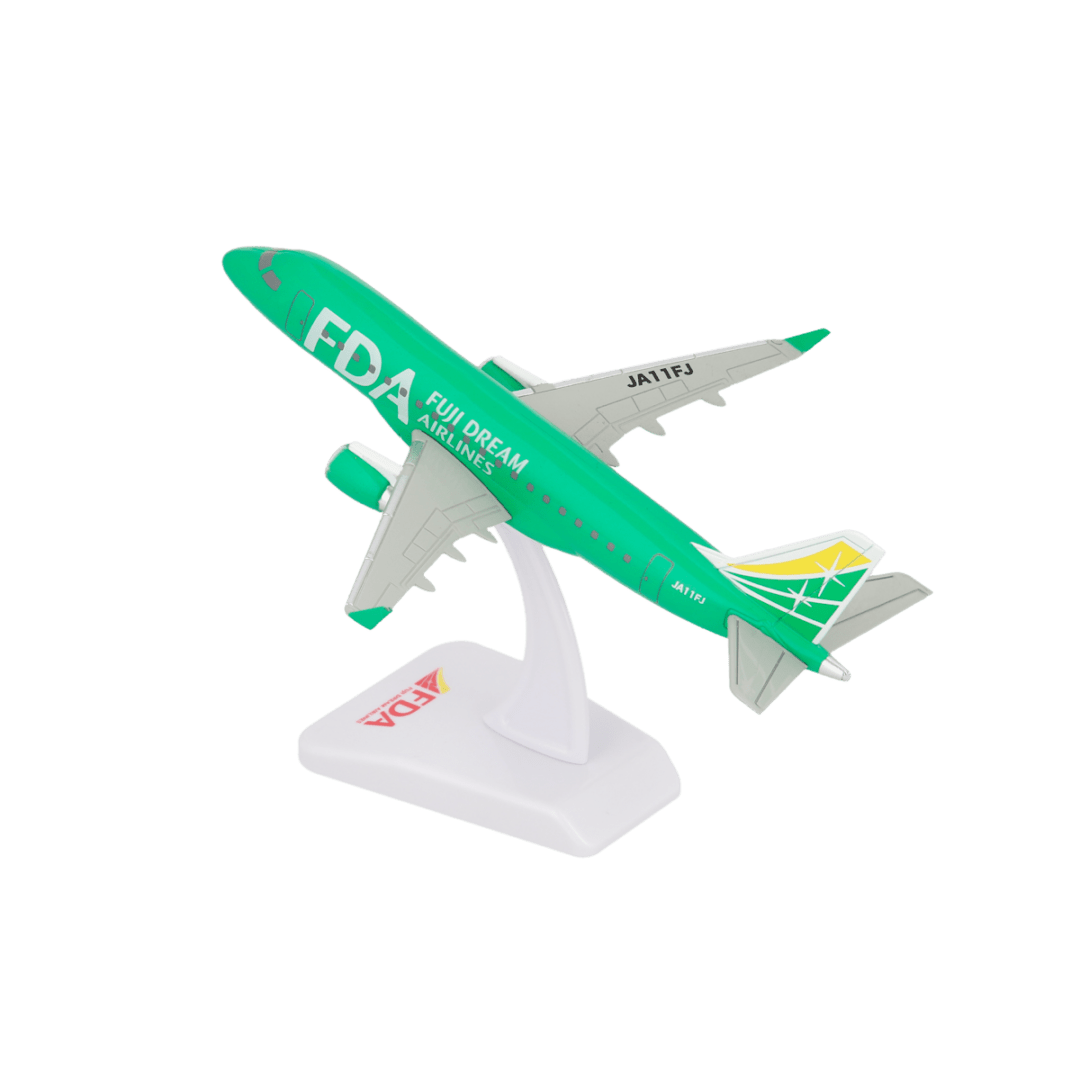 エンブラエル175 フジドリームエアラインズ 緑 JA11FJ プラ製完成品ディスプレイスタンドモデル 1/300 [FDA-JA11FJ]