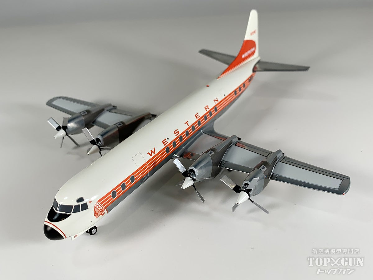 L-188A 西部航空 1959年塗裝 N7139C 拋光腹部 1/200 [G2WAL1031] 