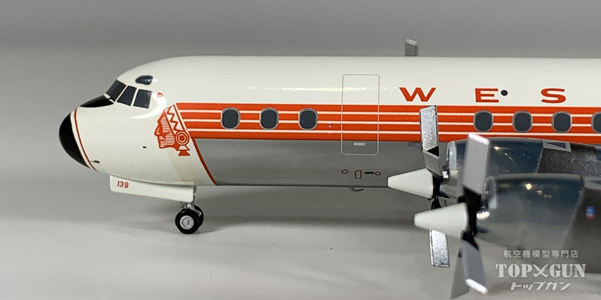 L-188A 西部航空 1959年塗裝 N7139C 拋光腹部 1/200 [G2WAL1031] 