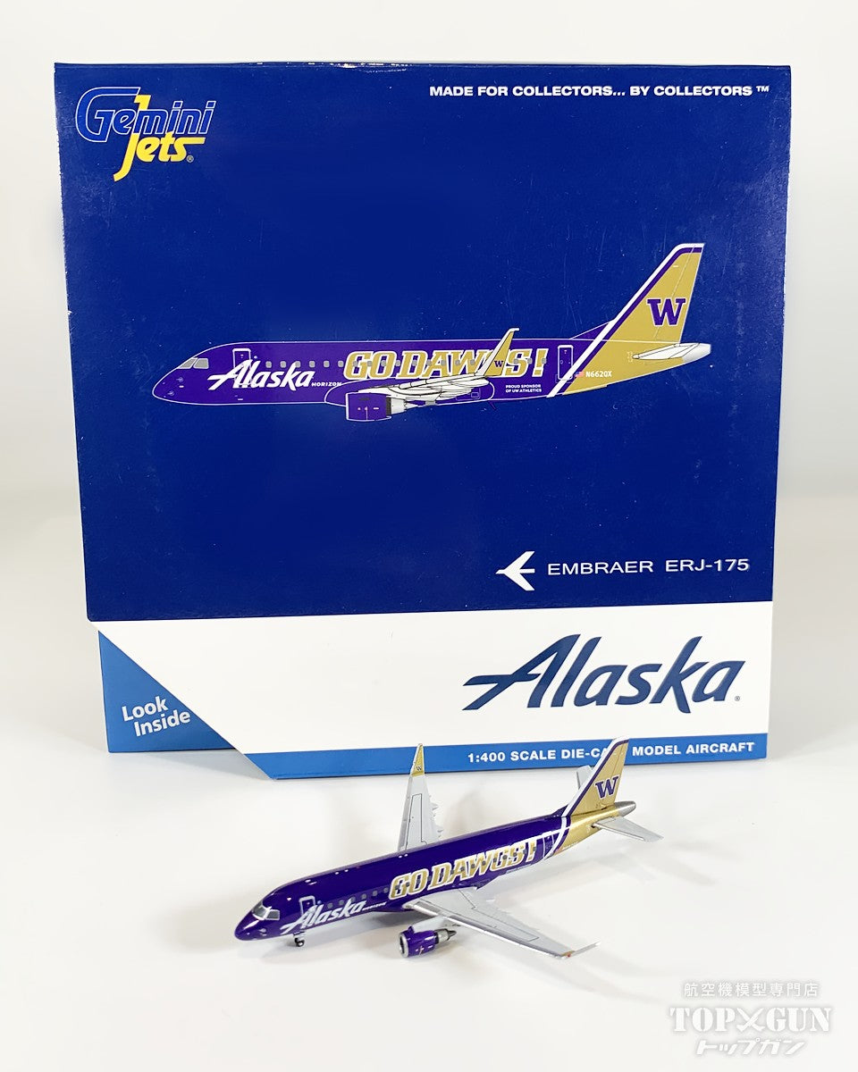 E175LR アラスカ航空/ホライゾン航空 Univ.of Washington Go Dawgs N662QX 1/400[GJASA2251]